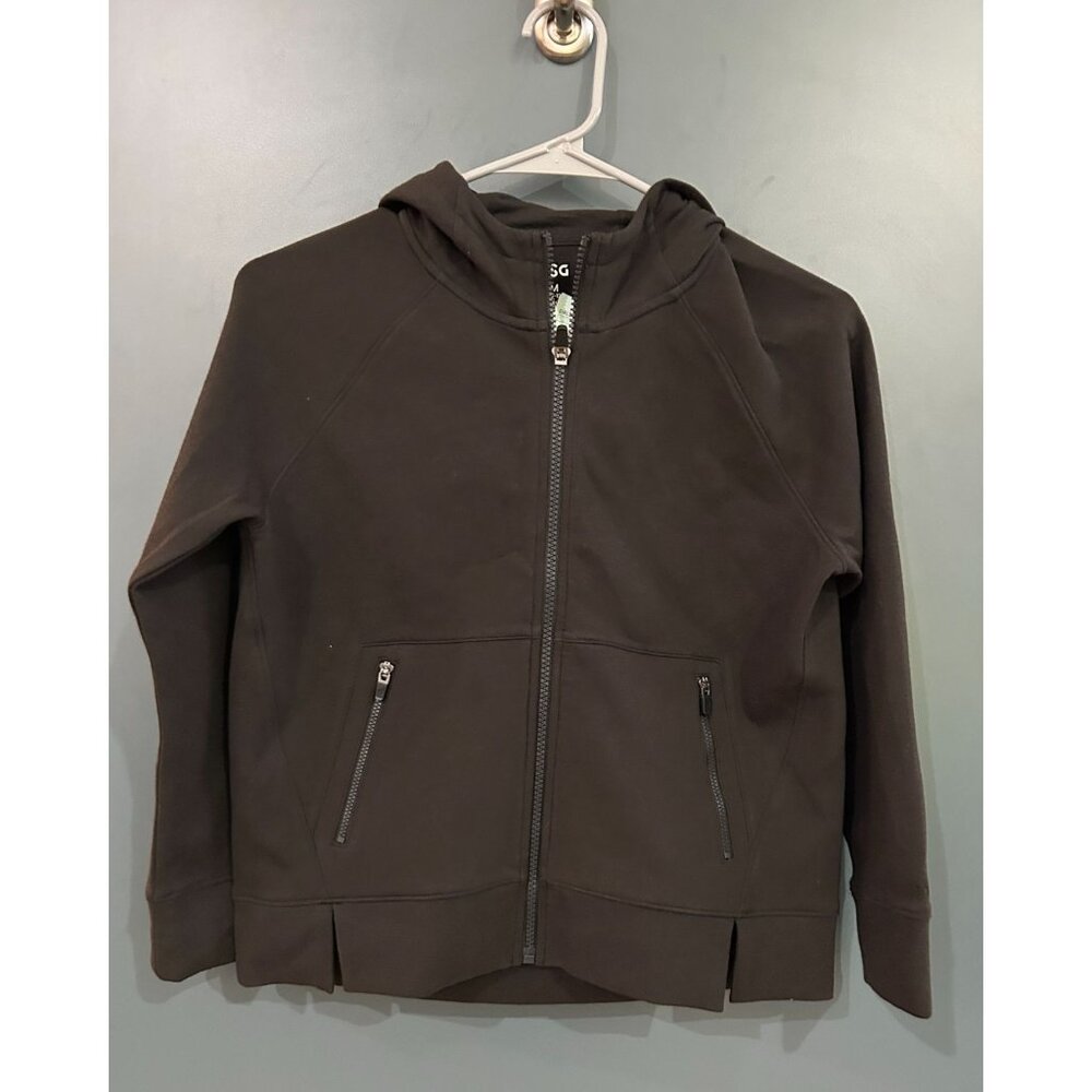 NEW Girls DSG Full-Zip Black Hoodie M (10-12) With Front Pockets & Adjustable Ho - Picture 1 of 3